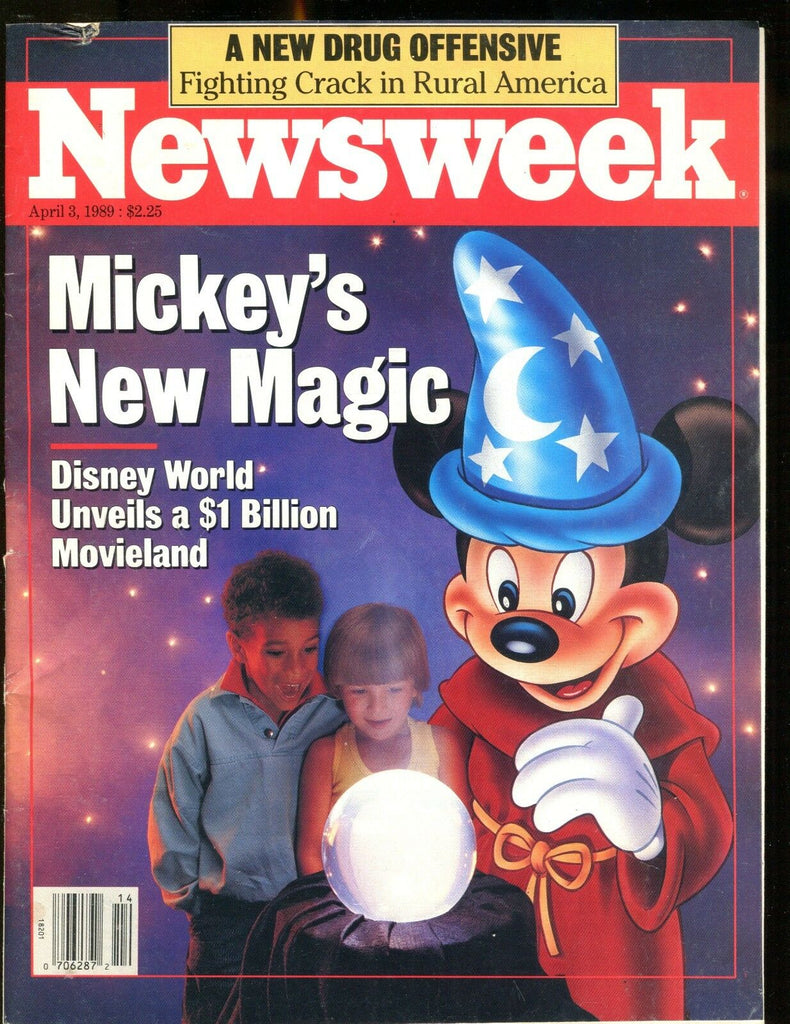 Newsweek Magazine April 3 1989 Mickey Mouse Disney Ex No ML 122116jhe