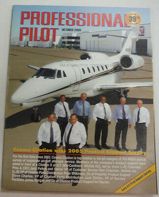 Professional Pilot Magazine Cessna Citation Wins 2005 October 2005 FAL 060215R