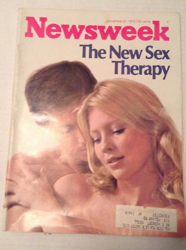 Newsweek Magazine The New Sex Therapy November 27, 1972 102016RH