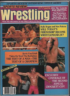 Sports Review Wrestling August 1987 Hulk Hogan, Ken Patera EX 120915DBE