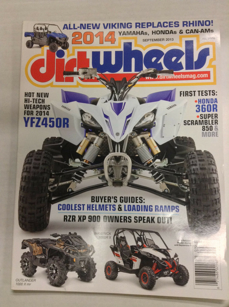 Dirt Wheels Magazine YFZ450R Honda 360R September 2013 032717nonR