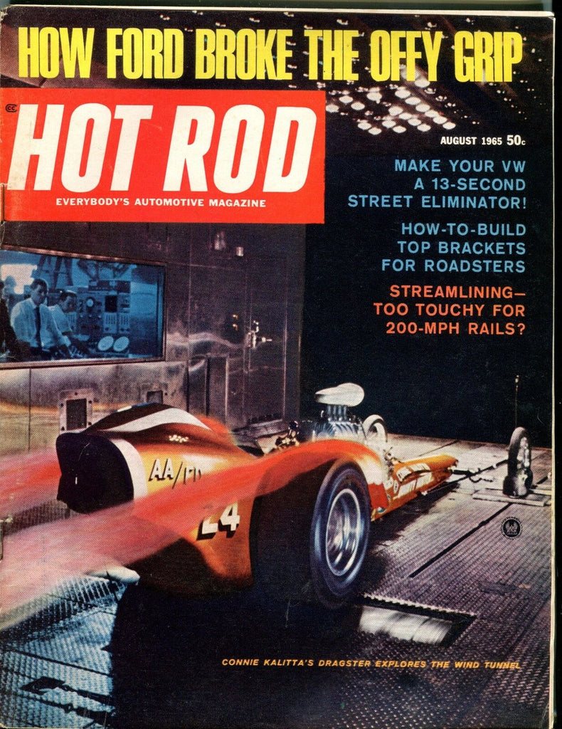 Hot Rod Magazine August 1965 Connie Kalitta VG No ML 051117nonjhe