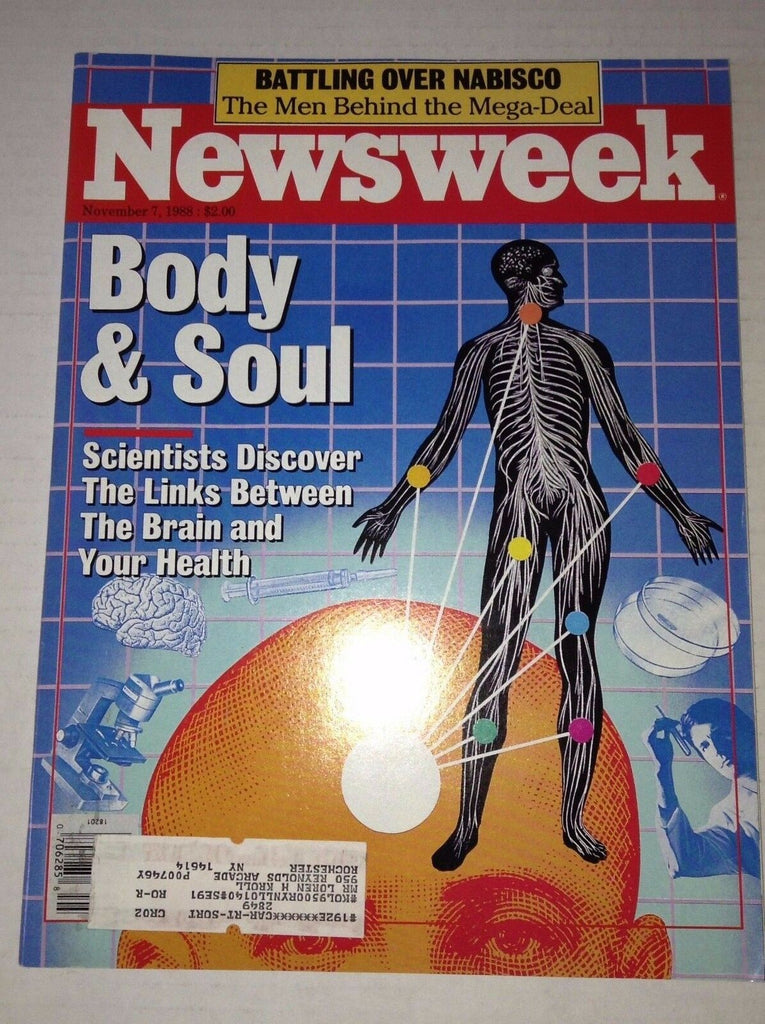 Newsweek Magazine Body & Soul & Nabisco November 7, 1988 101216R2