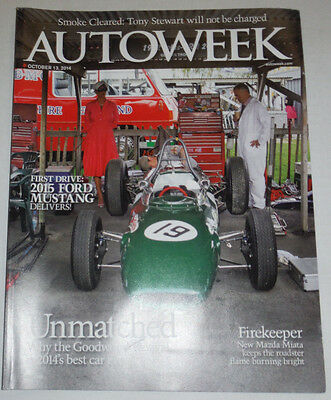 Autoweek Magazine 2015 Ford Mustand & Firekeeper October 2014 120514R