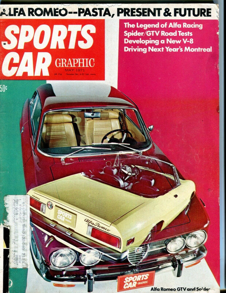 Sports Car Graphic Magazine May 1971 Alfa Romeo GD w/ML 052117nonjhe