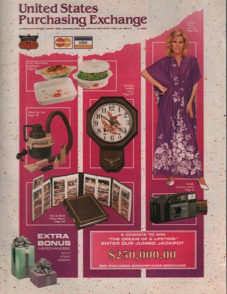 United States Purchasing Exchange Vintage 1980s Gift Catalog 101419AME