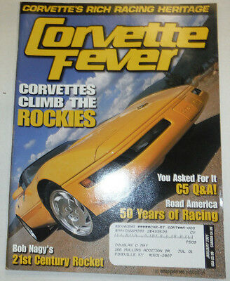 Corvette Fever Magazine Corvettes Climb The Rockies January 2001 030215r