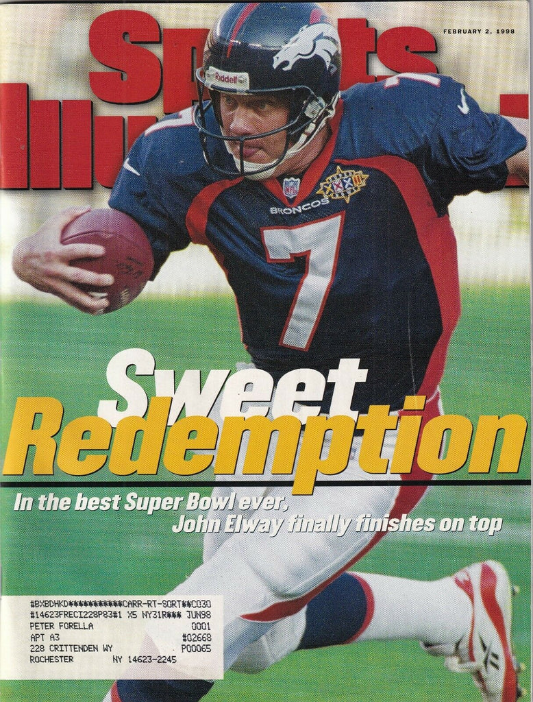 Sports Illustrated John Elway Super Bowl February 2, 1998 091719nonr