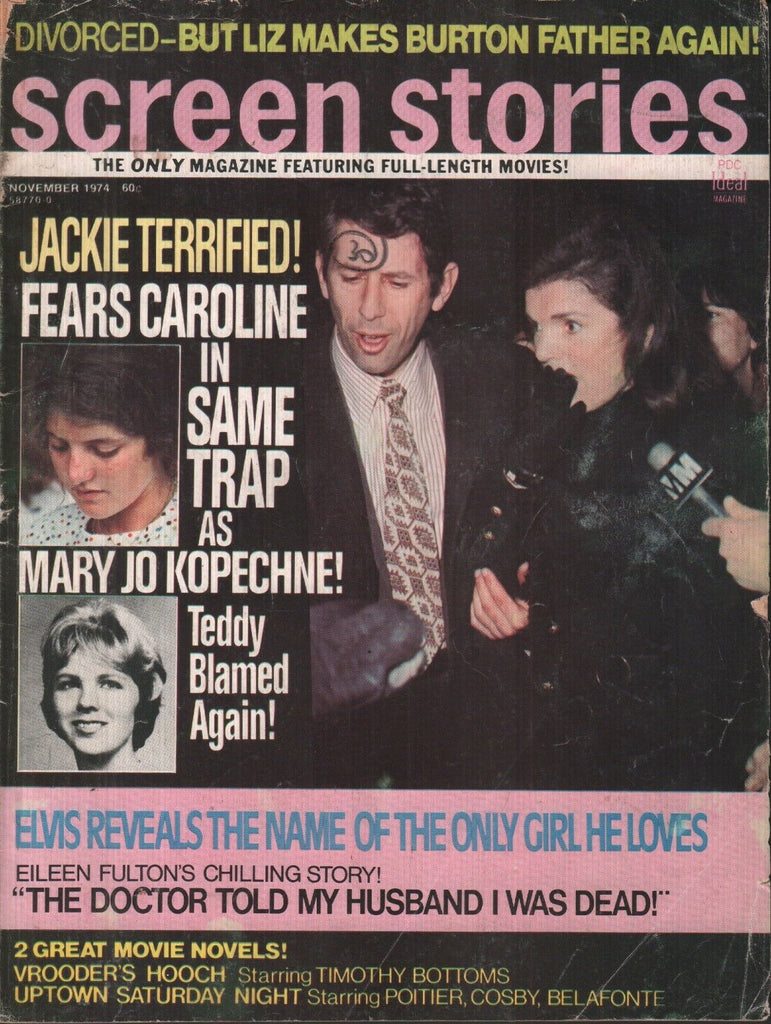 Screen Stories November 1974 Jackie Kennedy Onassis Elvis 070119AME