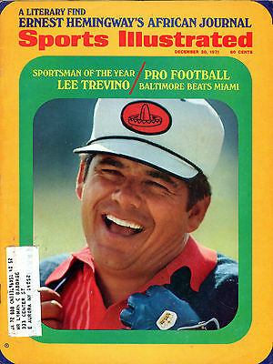 Sports Illustrated Magazine December 20 1971 Lee Trevino EX 060216jhe