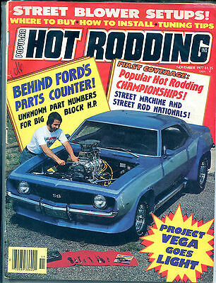 Hot Rodding Magazine November 1977 Project Vega Goes Light VGEX 122215jhe