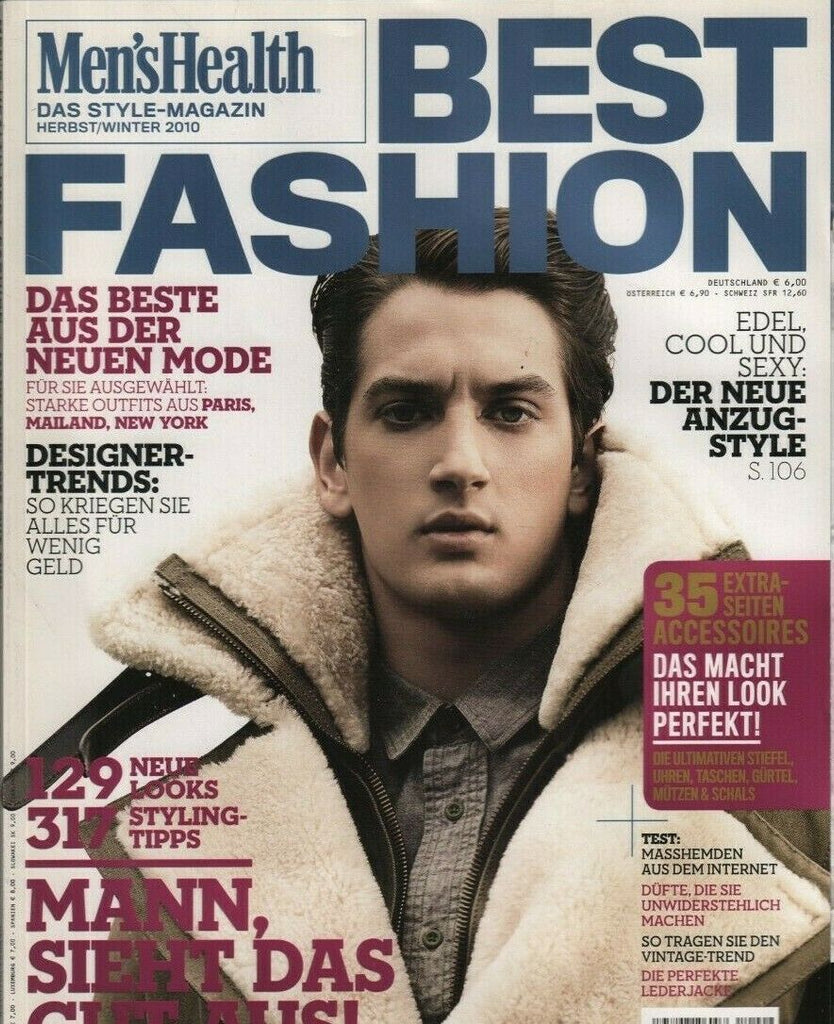 Mens Health Best Fashion German fashion Magazine Winter 2010 021820DBF