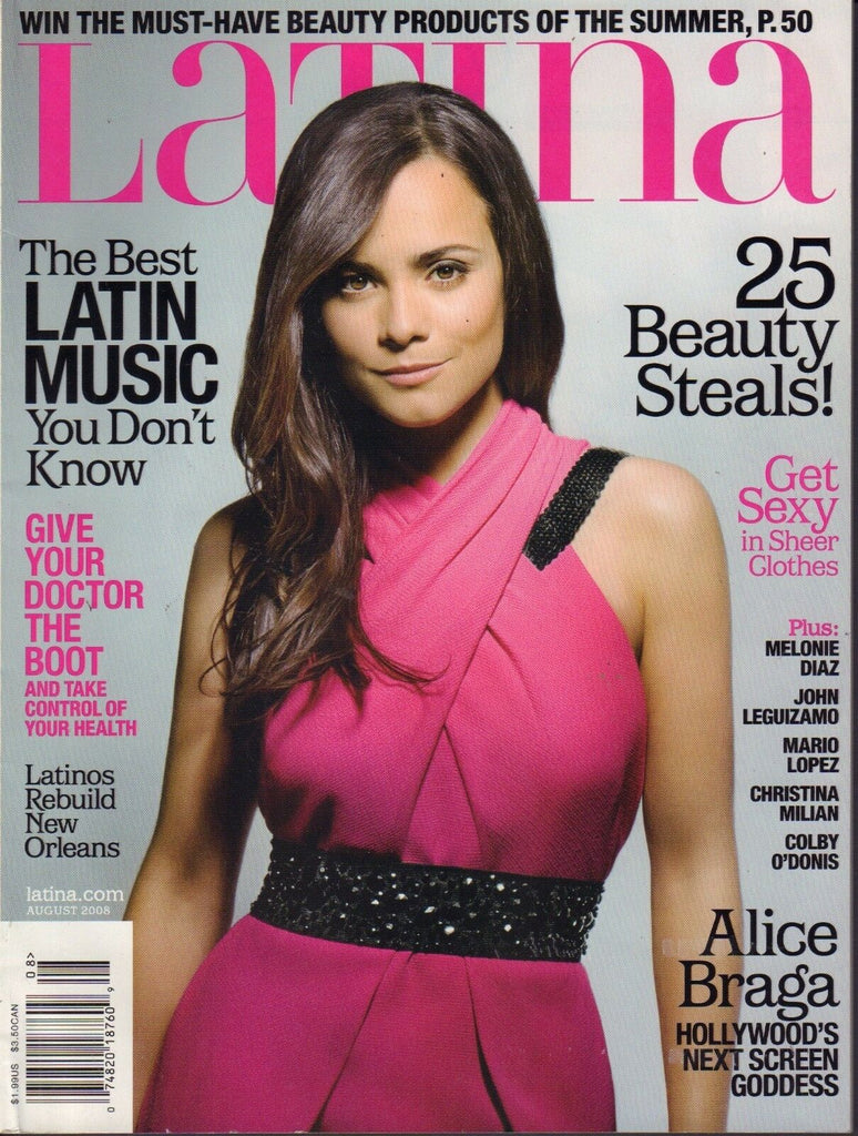 Latina Magazine August 2008 Alice Braga 090517nonjhe