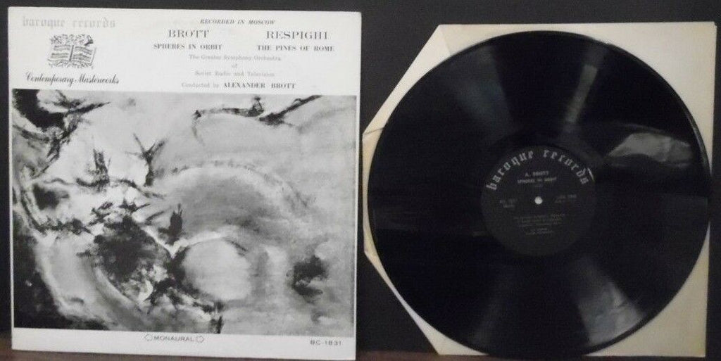 Brott Spheres in Orbit Respighi The Pines of Rome vinyl BU-1831 MONO 010519LLE