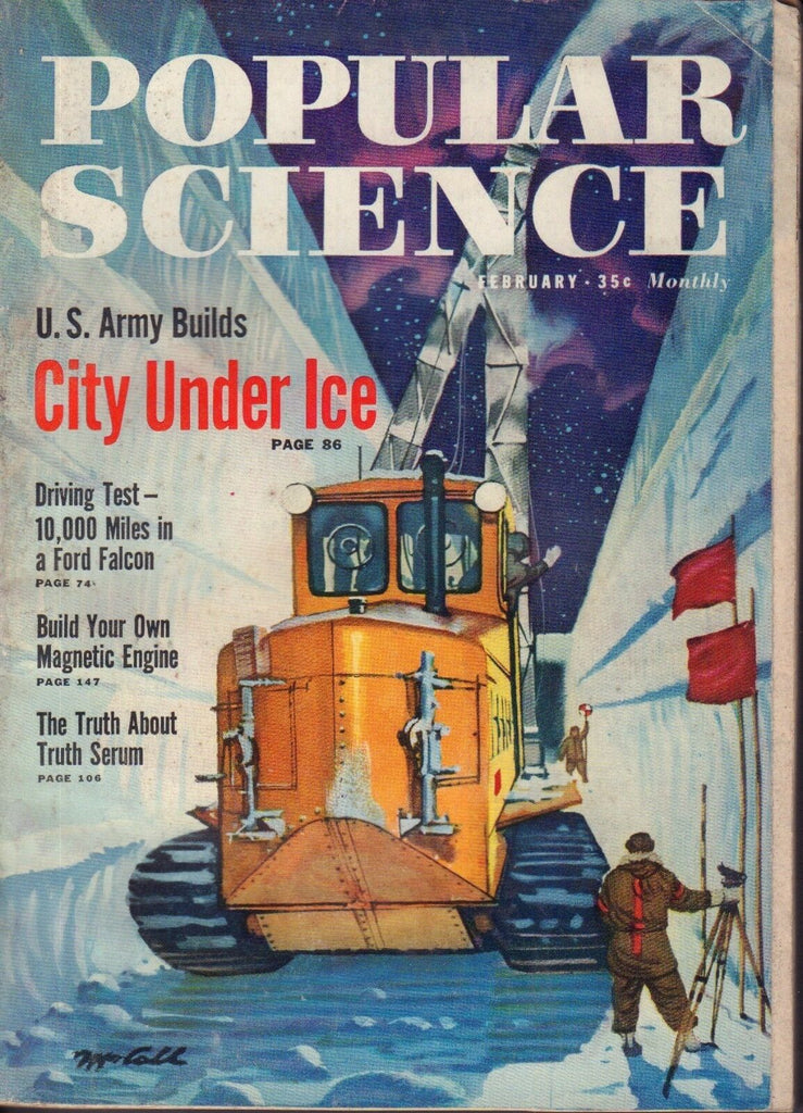 Popular Science Magazine February 1960 City Under Ice U.S. Army 072717nonjhe