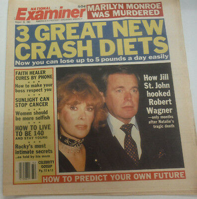 National Examiner Magazine Jill St.John Robert Wagner August 1982 070715R