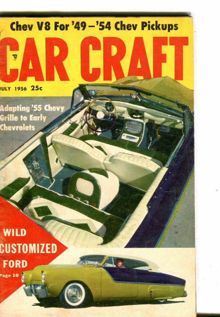 Car Craft Magazine July 1956 Customized Ford VG 041017nonjhe