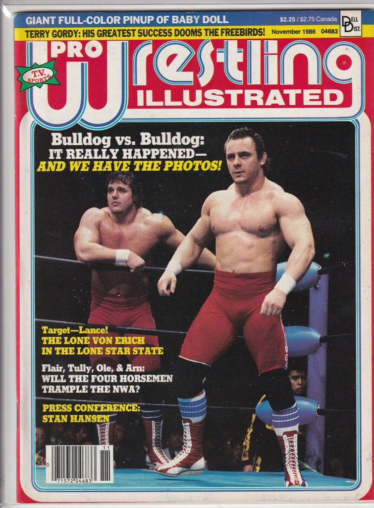 Pro Wrestling Illustrated Kerry Von Erich Ric Flair November 1986 052819nonr