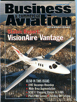 Business & Commercial Aviation Magazine November 1997 FAA EX 030416jhe