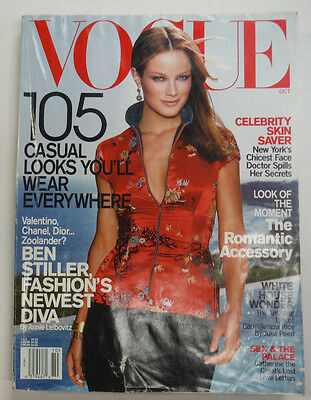 Vogue Magazine Fashion's New Diva October 2001 NO ML 070315R