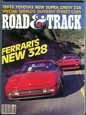 Road & Track Magazine May 1986 Ferrari's New 328 VGEX 010516jhe