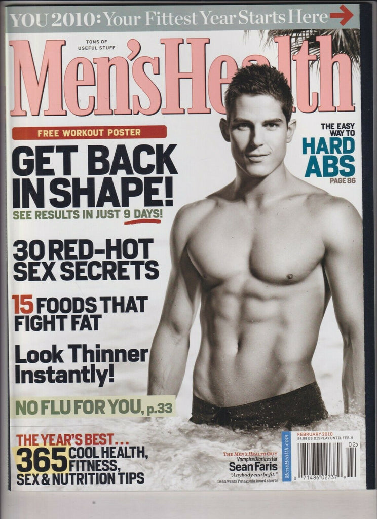 Men's Health Mag Sean Faris Look Thinner Instantly February 2010 031320nonr