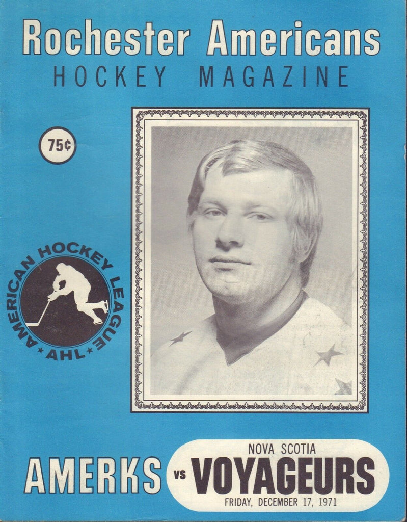 Rochester Americans vs. Nova Scotia Program 1971 072917nonjhe