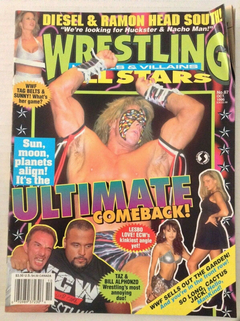 Wrestling Heroes & Villains All Stars Ultimate Warrior October 1996 022319nonrh