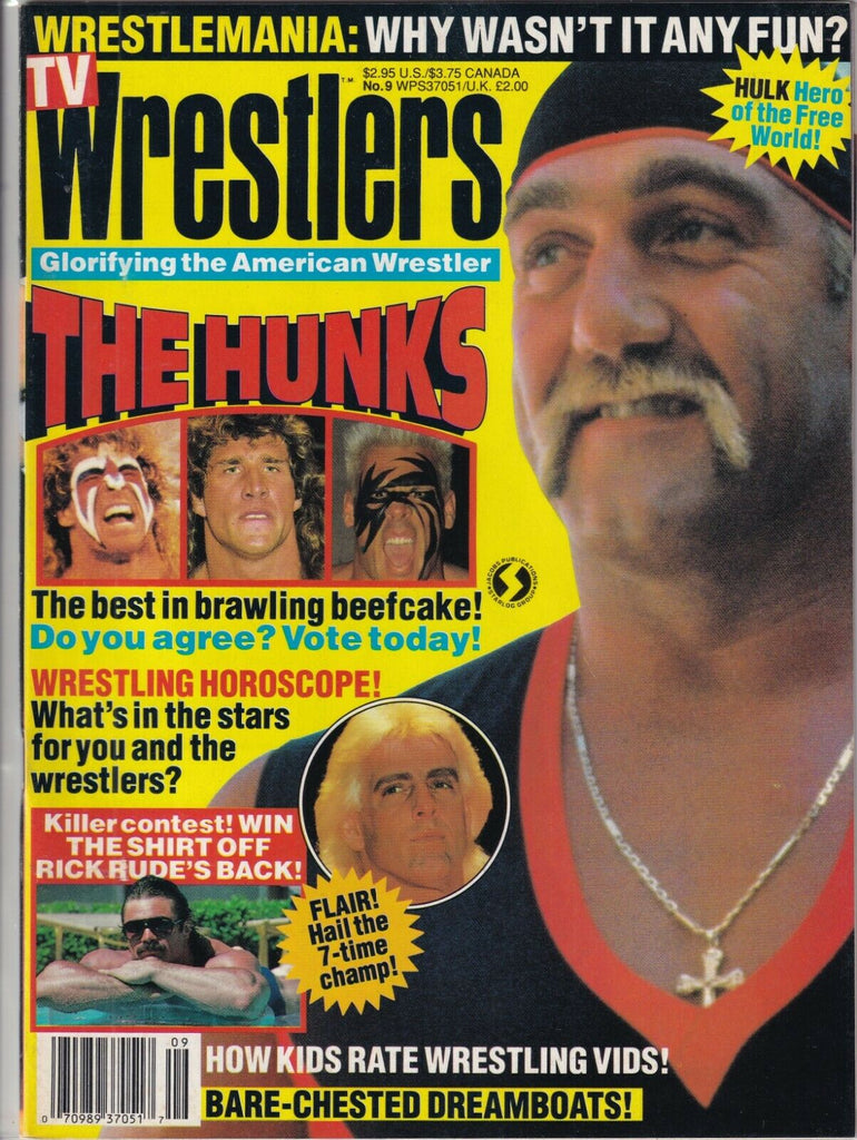 Tv Wrestlers Mag Hulk Hogan Ric Flair Rick Rude No.9 1991 091019nonr