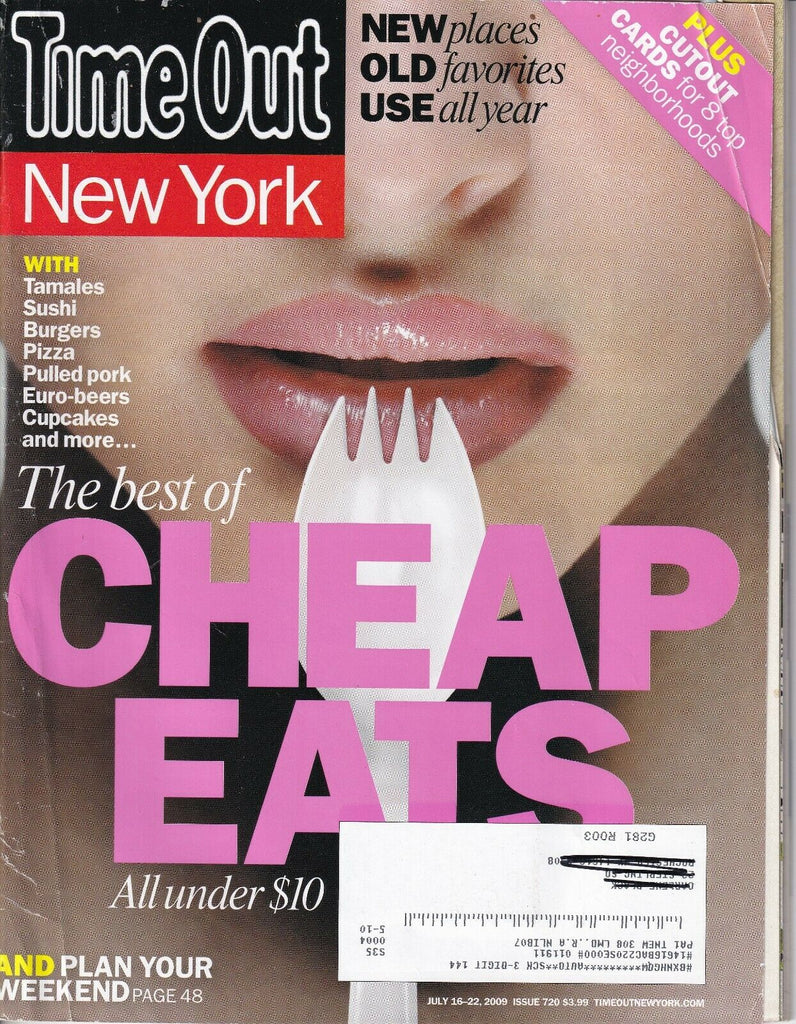 Time Out New York Magazine Best Of Cheap Eats July 22, 2009 032019nonr