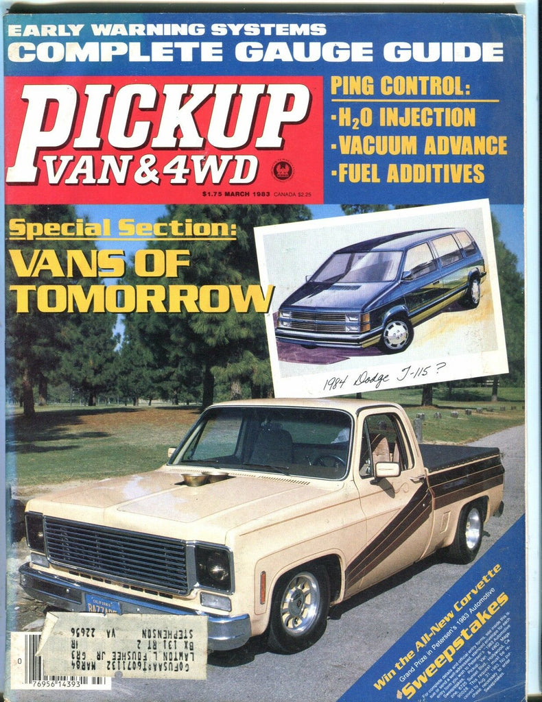Pickup Van & 4WD Magazine March 1983 Vans EX w/ML 050717nonjhe