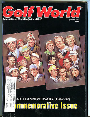 Golf World Magazine June 19 1987 40th Anniversary EX 080216jhe