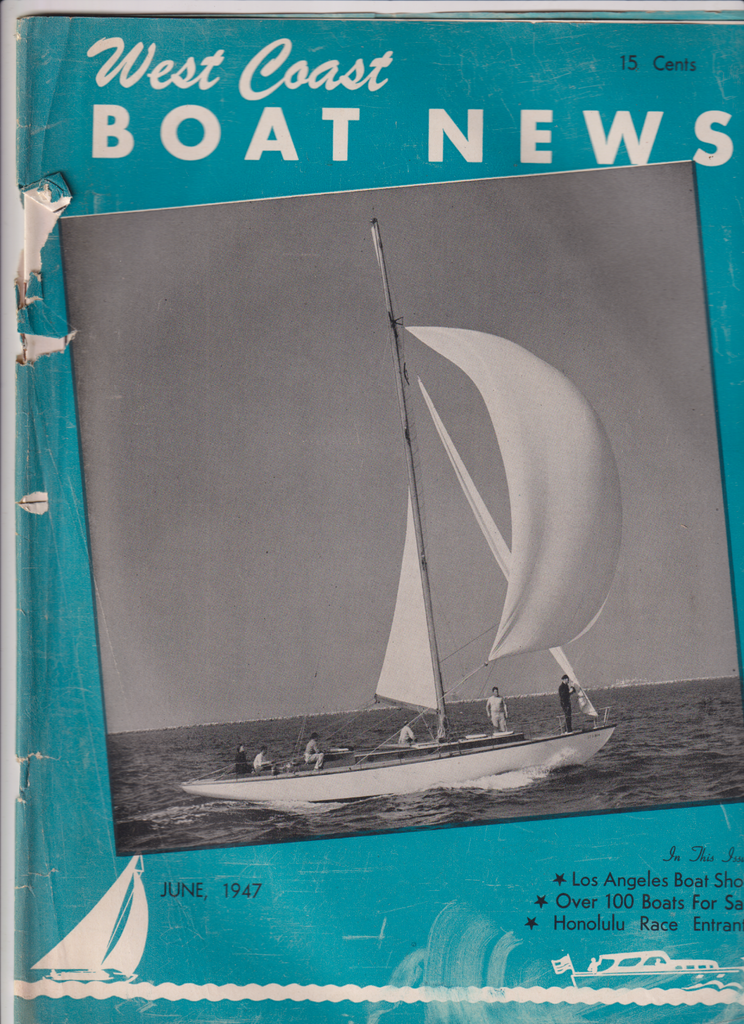 West Coast Boat News Mag LA Boat Show Honolulu Race June 1947 122019nonr