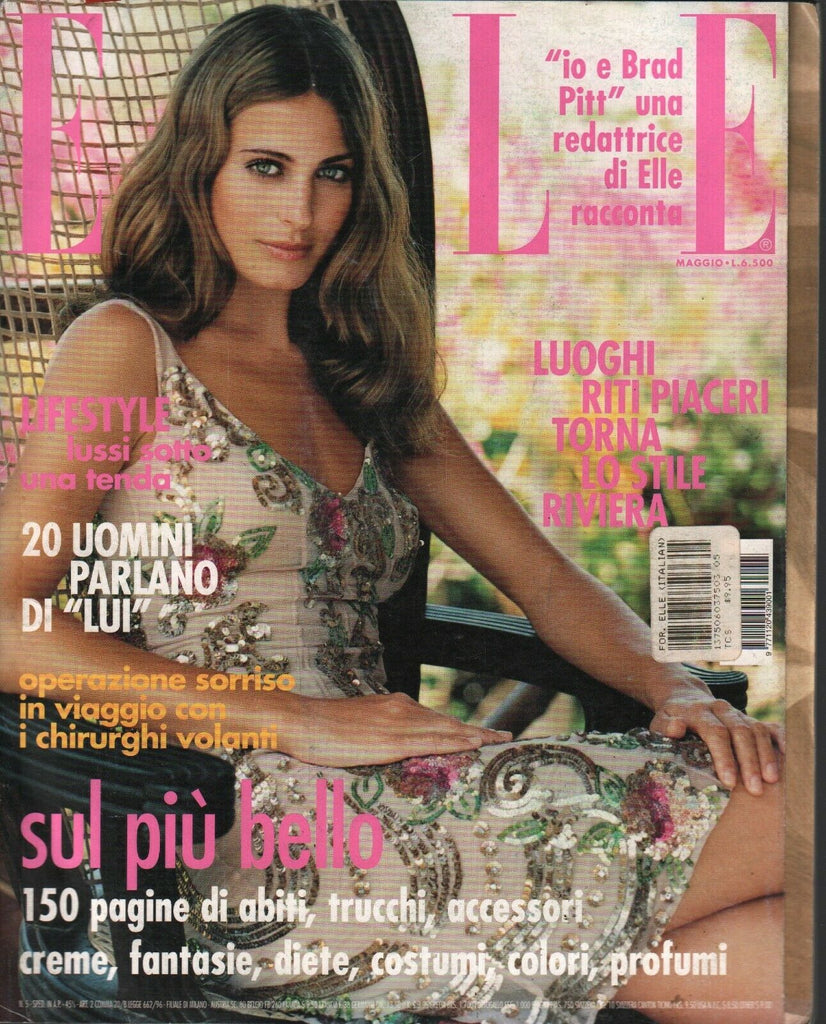 Elle Italian Fashion Magazine May 2000 Vanessa Paradis Brad Pitt 101320ame