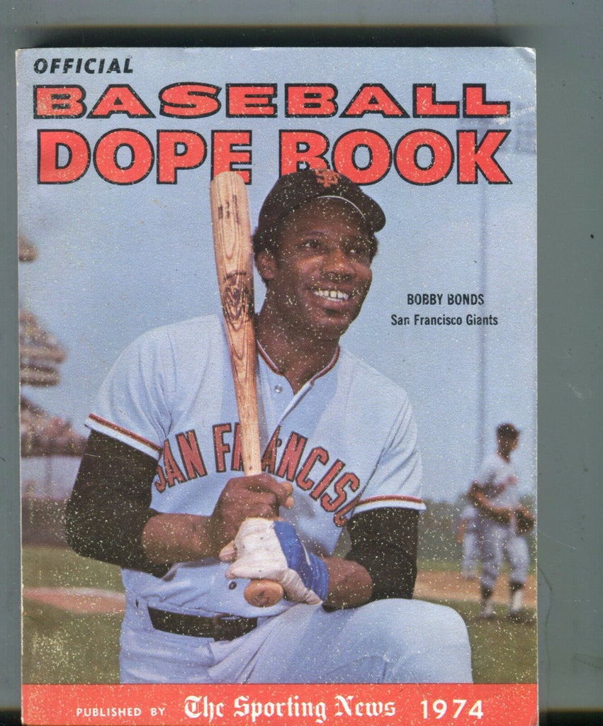 The Sporting News 1974 Baseball Dope Book Bobby Bonds VG 051817nonjhe