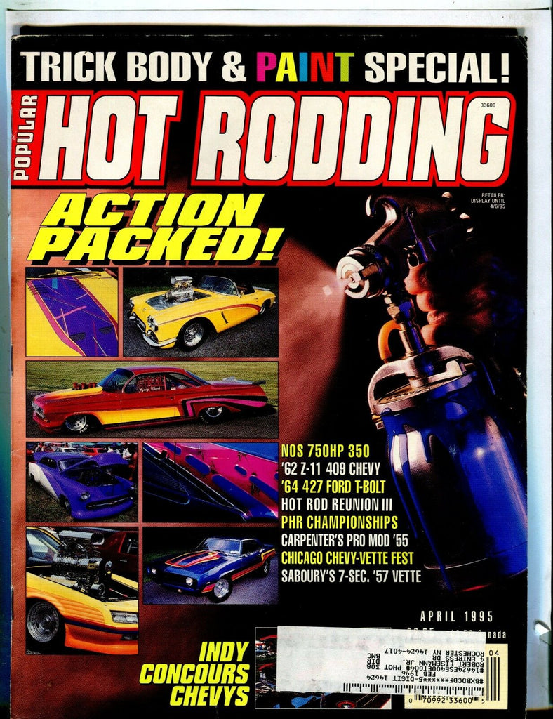 Popular Hot Rodding Magazine April 1995 Body & Paint Special EX w/ML 021817jhe