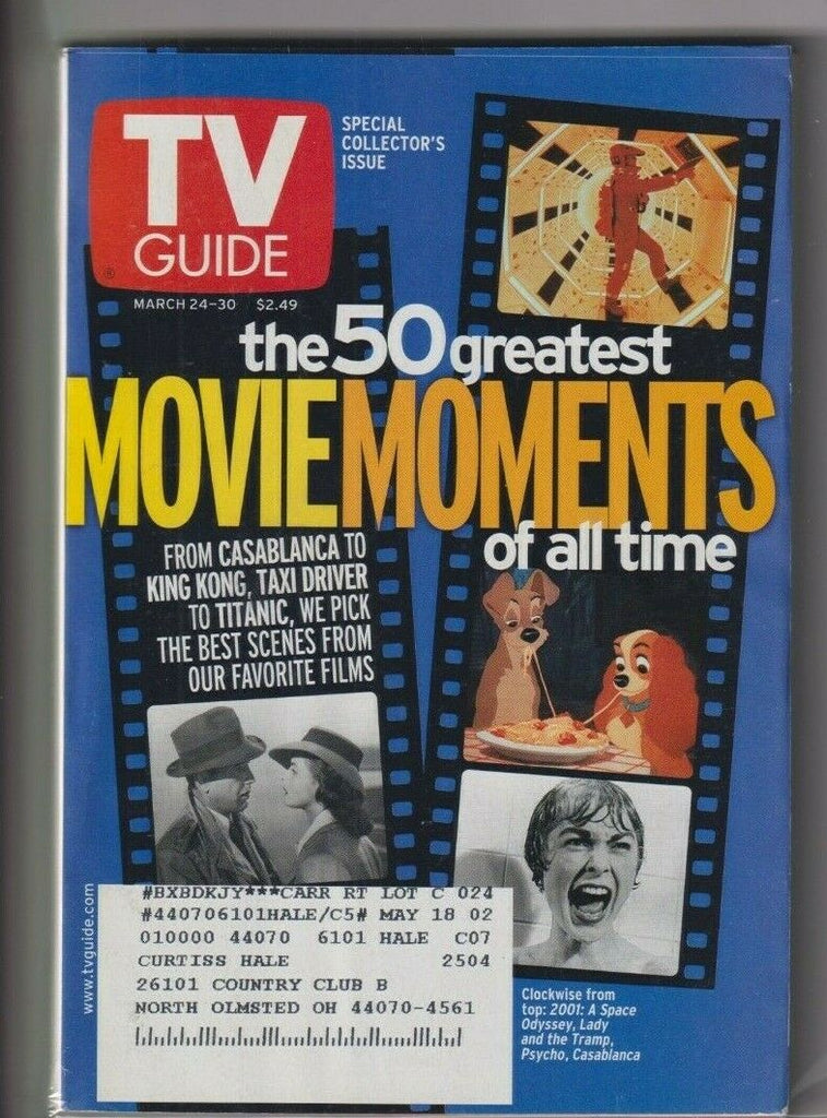 CLEV Metro Ed. Tv Guide 50 Greatest Moment March 24-30, 2001 111619nonr
