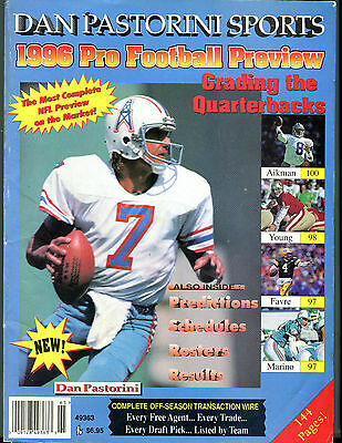 Dan Pastorini Sports 1996 Pro Football Preview EX 010516jhe2