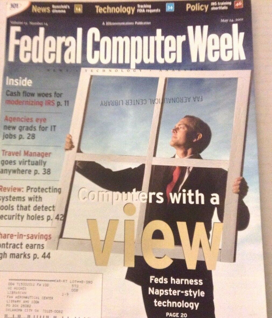 Federal Computer Weekly Magazine Feds Harness Napster May 14, 2001 080117nonrh