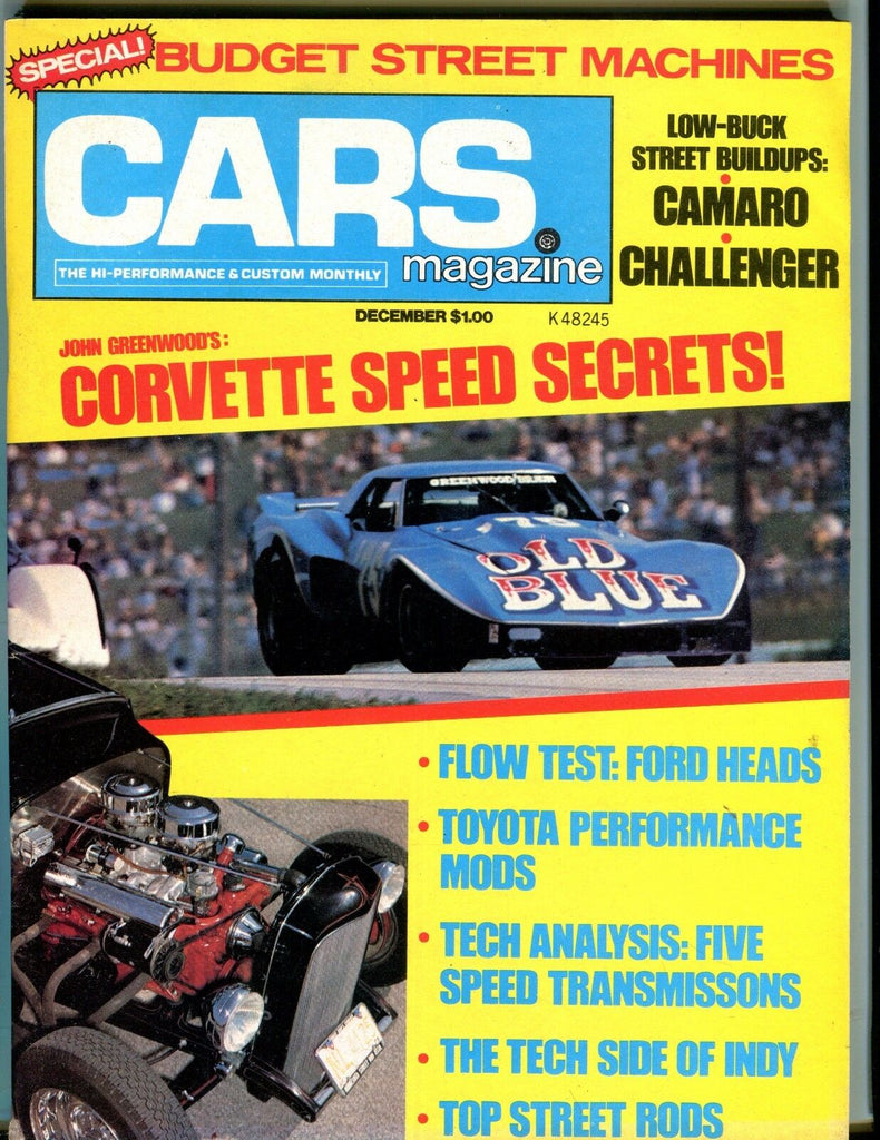 Cars Magazine December 1975 Corvette EX No ML 051817nonjhe