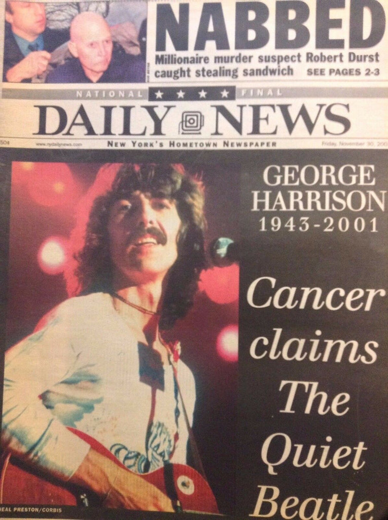 Daily News Magazine George Harrison November 30, 2001 102317nonrh2