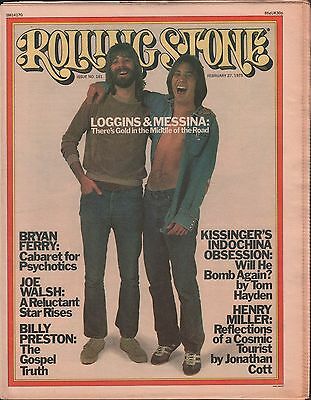 Rolling Stone February 27 1975 Loggins & Messina EX 121715DBE