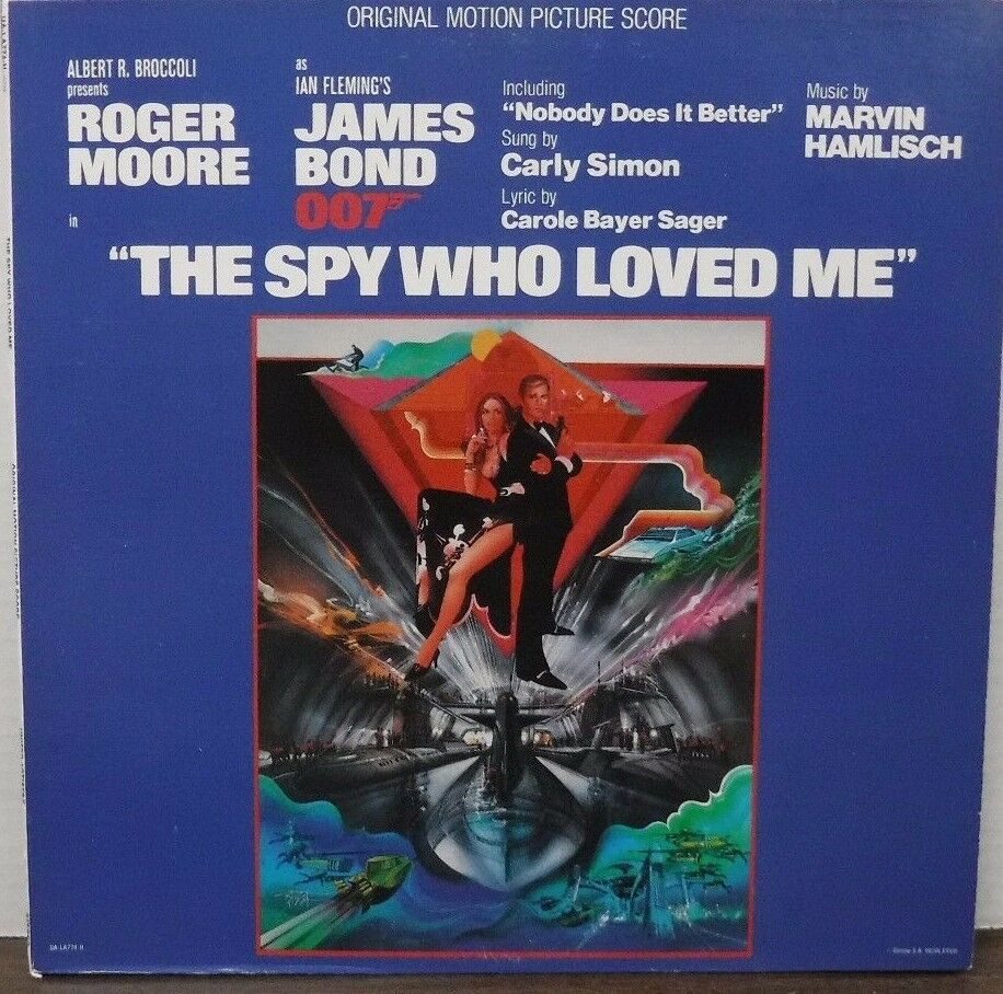 Orig. motion picture score The Spy Who Loved Me Roger Moore 33RPM 111216LLE