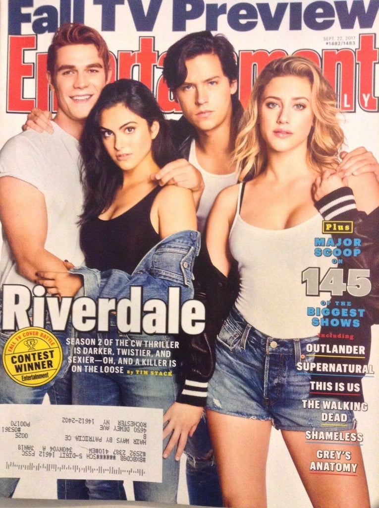 Entertainment Weekly Magazine Riverdale September 22, 2017 112617nonrh