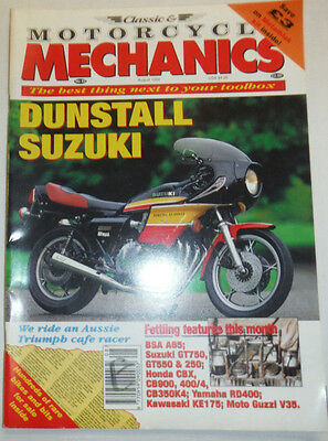 Motorcycle Mechanics Magazine Dunstall Suzuki August 1994 012715R