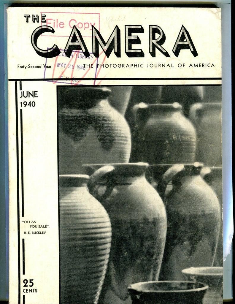 The Camera Magazine June 1940 B.E. Buckley GD 042617nonjhe