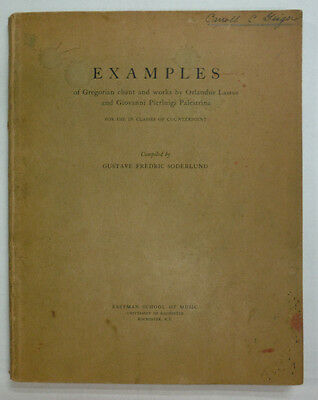 Eastman School Of Music Magazine Gregorian Chant Orlandus Lassus 1937 052215R