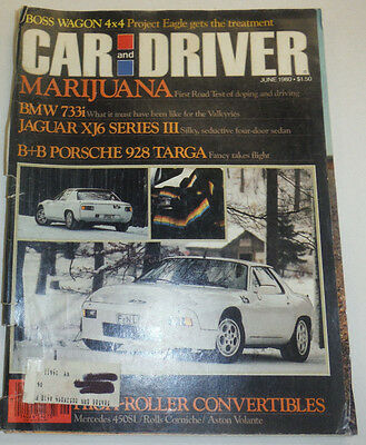 Car And Driver Magazine BMW 733i Jaguar XJ6 June 1980 123014R2