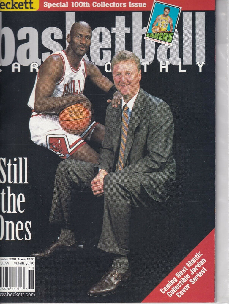 Beckett Basketball Card Magazine Michael Jordan November 1998 040819nonr
