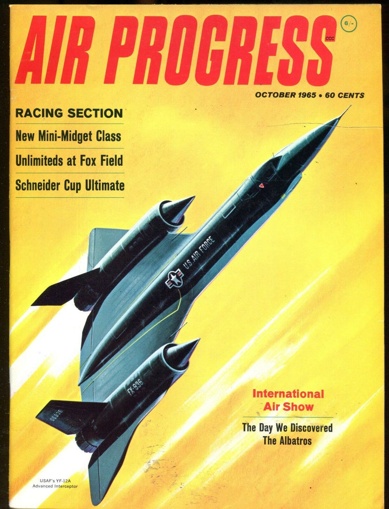 Air Progress Magazine October 1965 Racing Section EX No ML 120216jhe